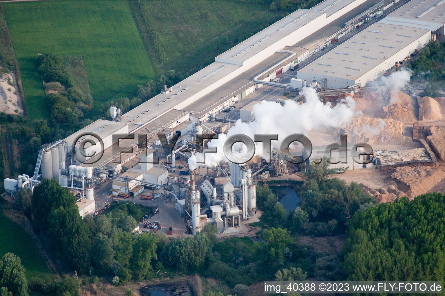Luftaufnahme von Germersheim Industriegebiet Nolde im Bundesland Rheinland-Pfalz, Deutschland