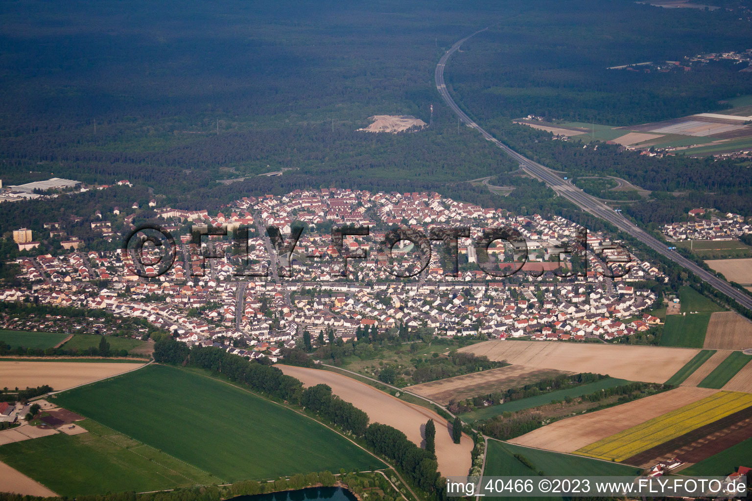 Speyer N im Bundesland Rheinland-Pfalz, Deutschland aus der Luft betrachtet