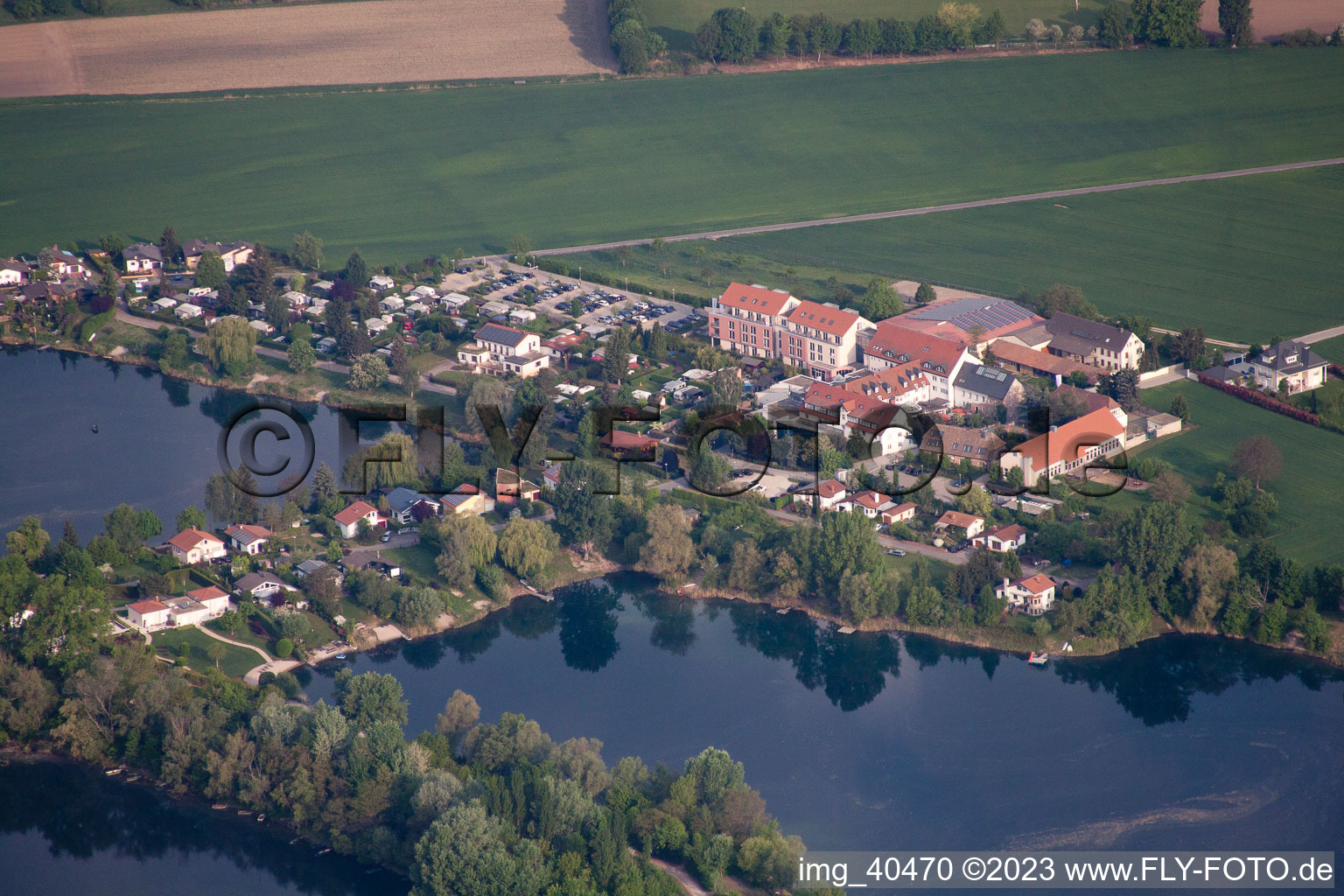 Luftbild von Speyer, Lindner Hotel & Spa Binshof im Bundesland Rheinland-Pfalz, Deutschland