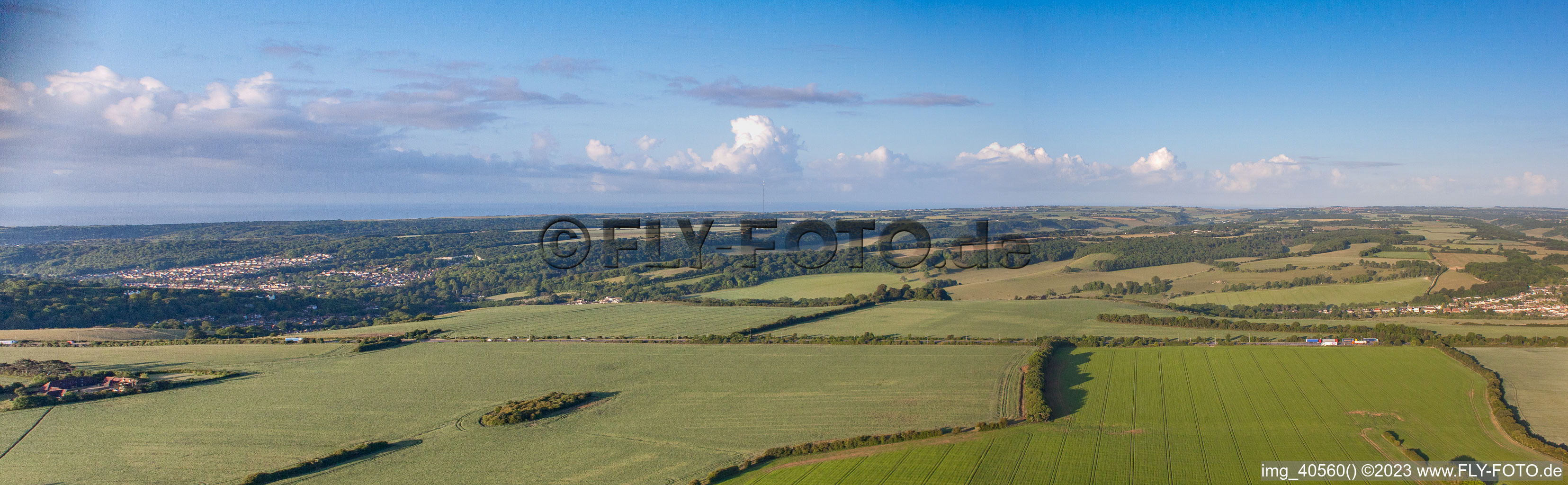 Panorama in Coldred im Bundesland England, Großbritanien