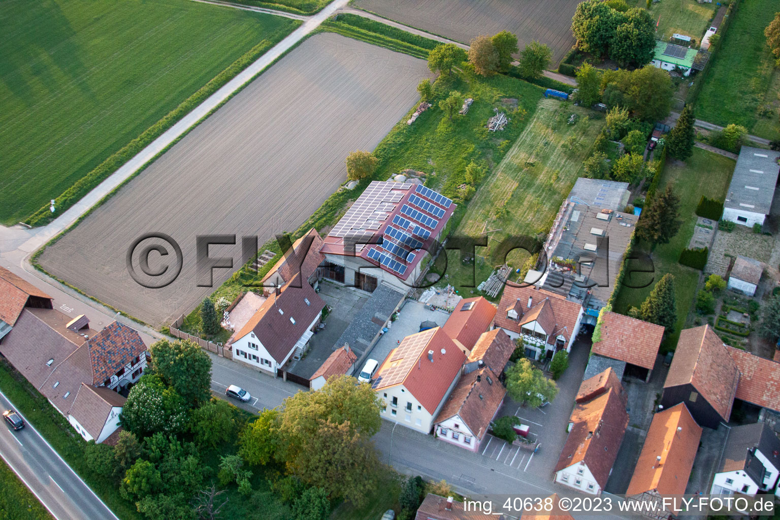 Luftbild von Minderslachen, Brehmstr in Kandel im Bundesland Rheinland-Pfalz, Deutschland