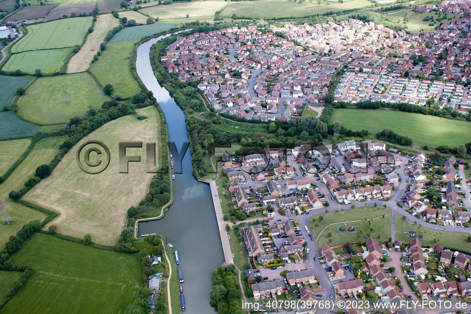 Gloucester-Sharpness Canal at Hardwicke im Bundesland England, Großbritanien