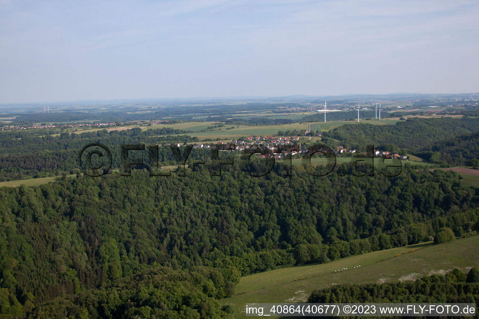 Vinningen im Bundesland Rheinland-Pfalz, Deutschland aus der Luft