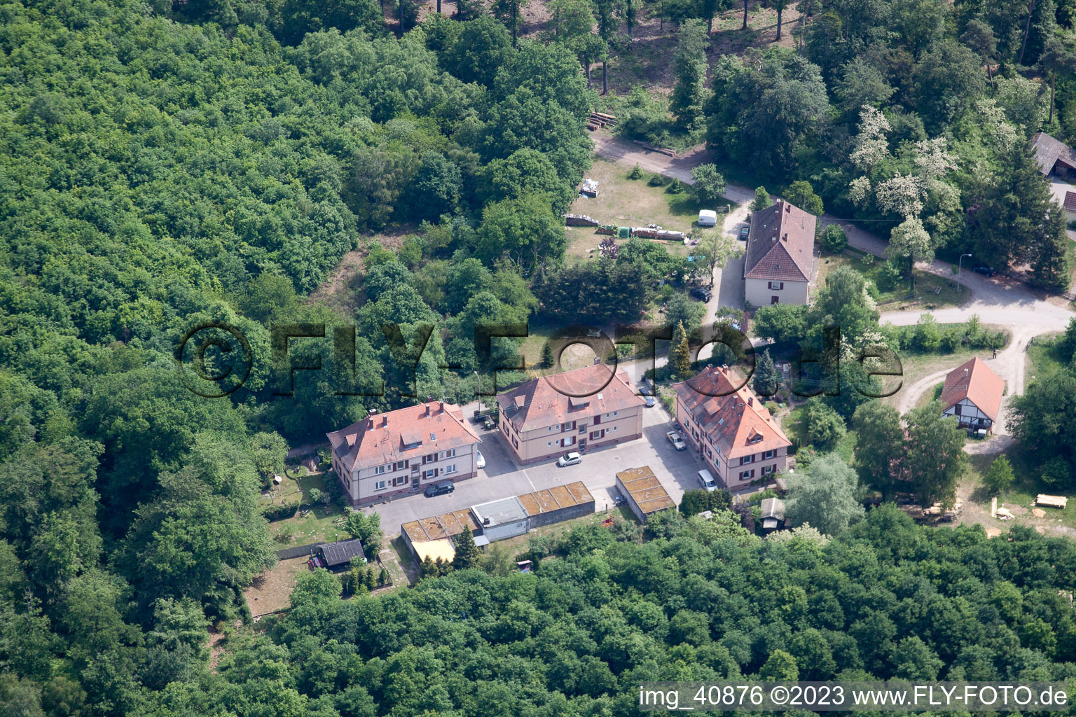 Luftaufnahme von Scheibenhardt (Pfalz), Seufzerallee 4 im Bundesland Rheinland-Pfalz, Deutschland