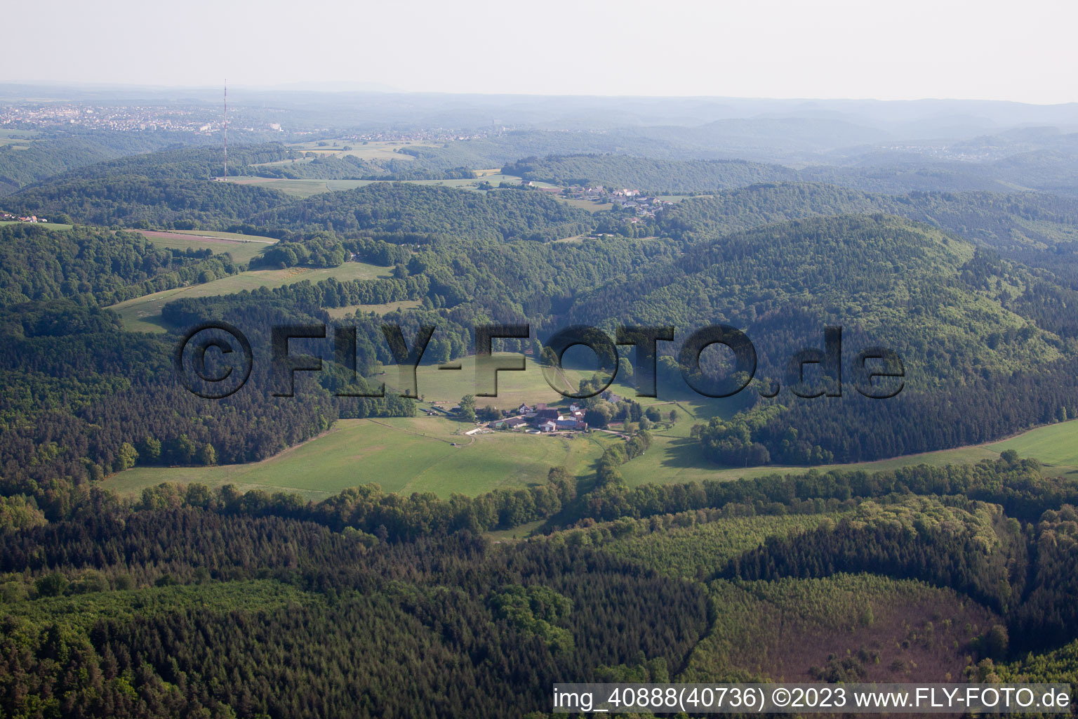 Luftaufnahme von Eppenbrunn, Ransbrunnerhof im Bundesland Rheinland-Pfalz, Deutschland