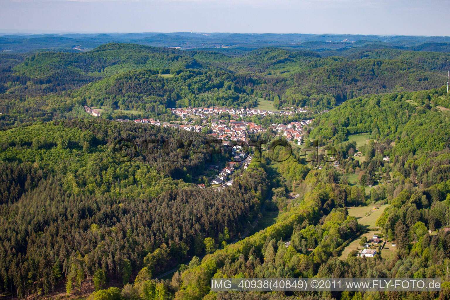 Luftbild von Trulben im Bundesland Rheinland-Pfalz, Deutschland