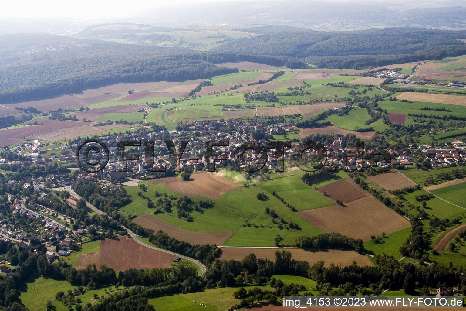 Luftbild von Lohrbach im Bundesland Baden-Württemberg, Deutschland