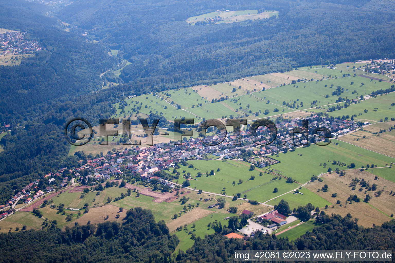 Luftbild von Burbach im Bundesland Baden-Württemberg, Deutschland