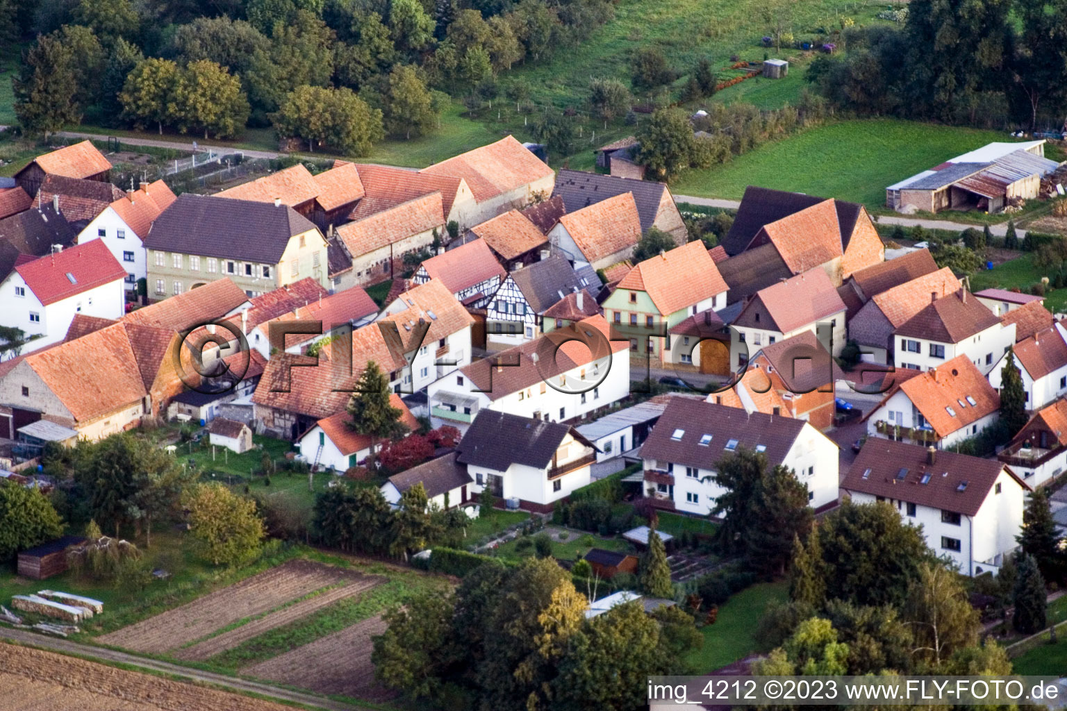 Kandel Saarstr im Bundesland Rheinland-Pfalz, Deutschland aus der Luft