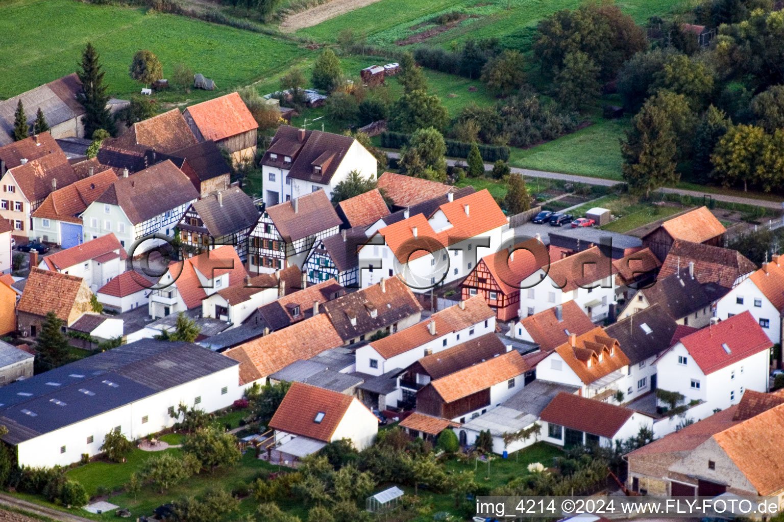 Luftaufnahme von Saarstr in Kandel im Bundesland Rheinland-Pfalz, Deutschland