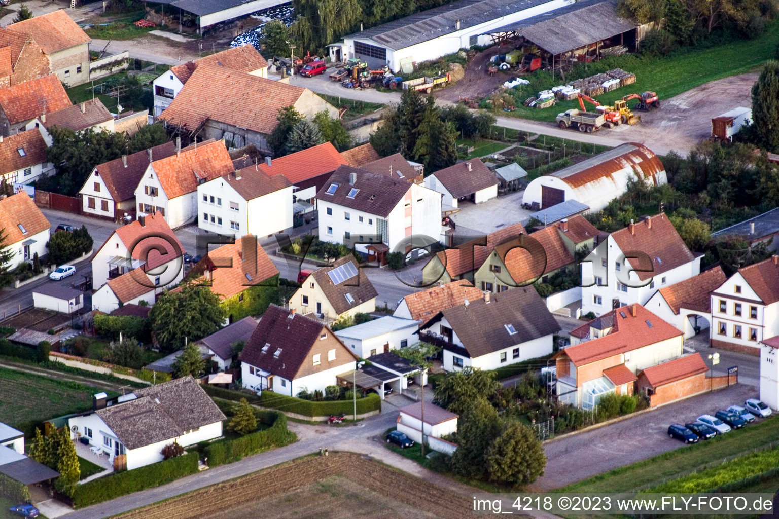 Kandel Saarstr im Bundesland Rheinland-Pfalz, Deutschland aus der Luft betrachtet
