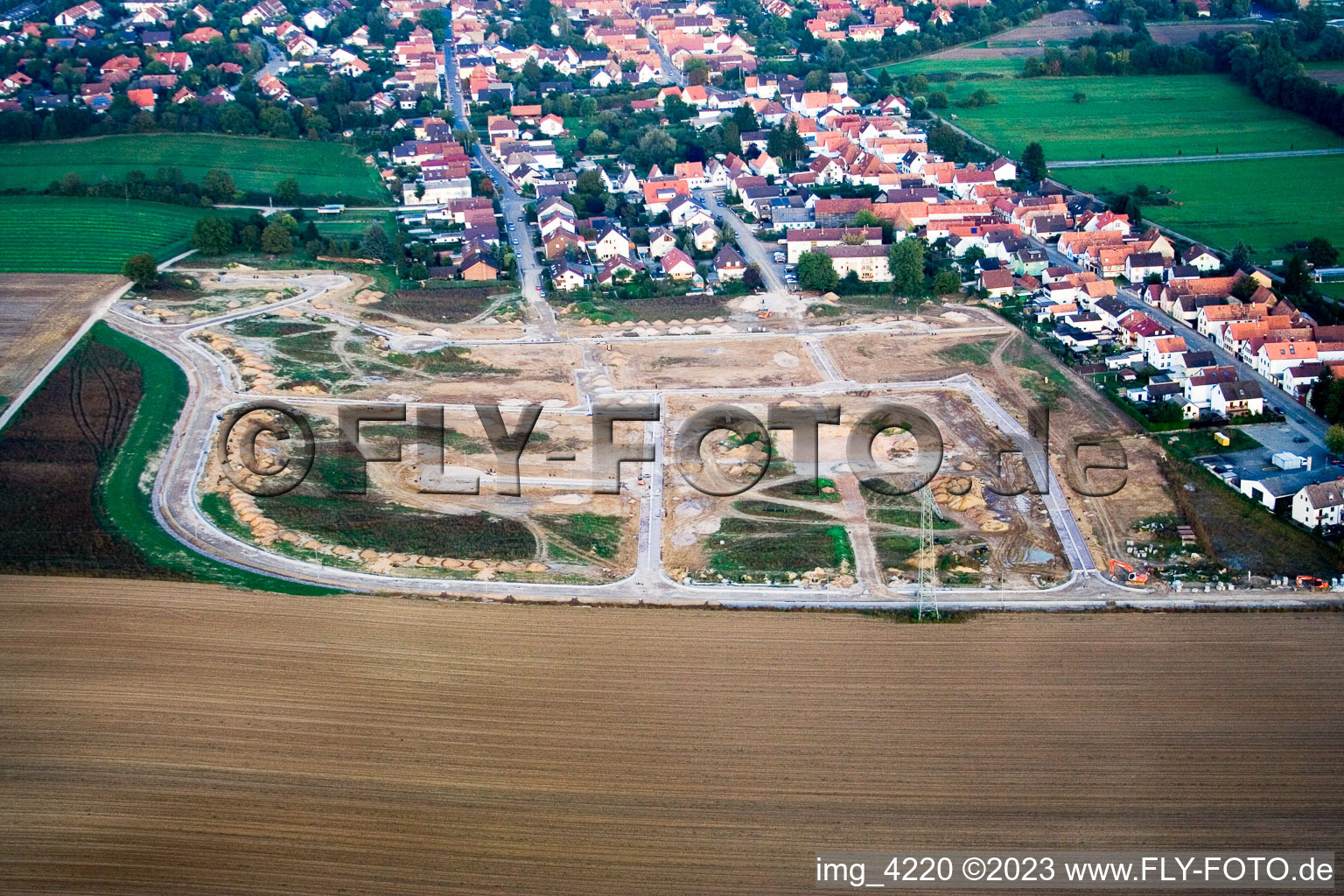 Luftaufnahme von Kandel, Höhenweg im Bundesland Rheinland-Pfalz, Deutschland