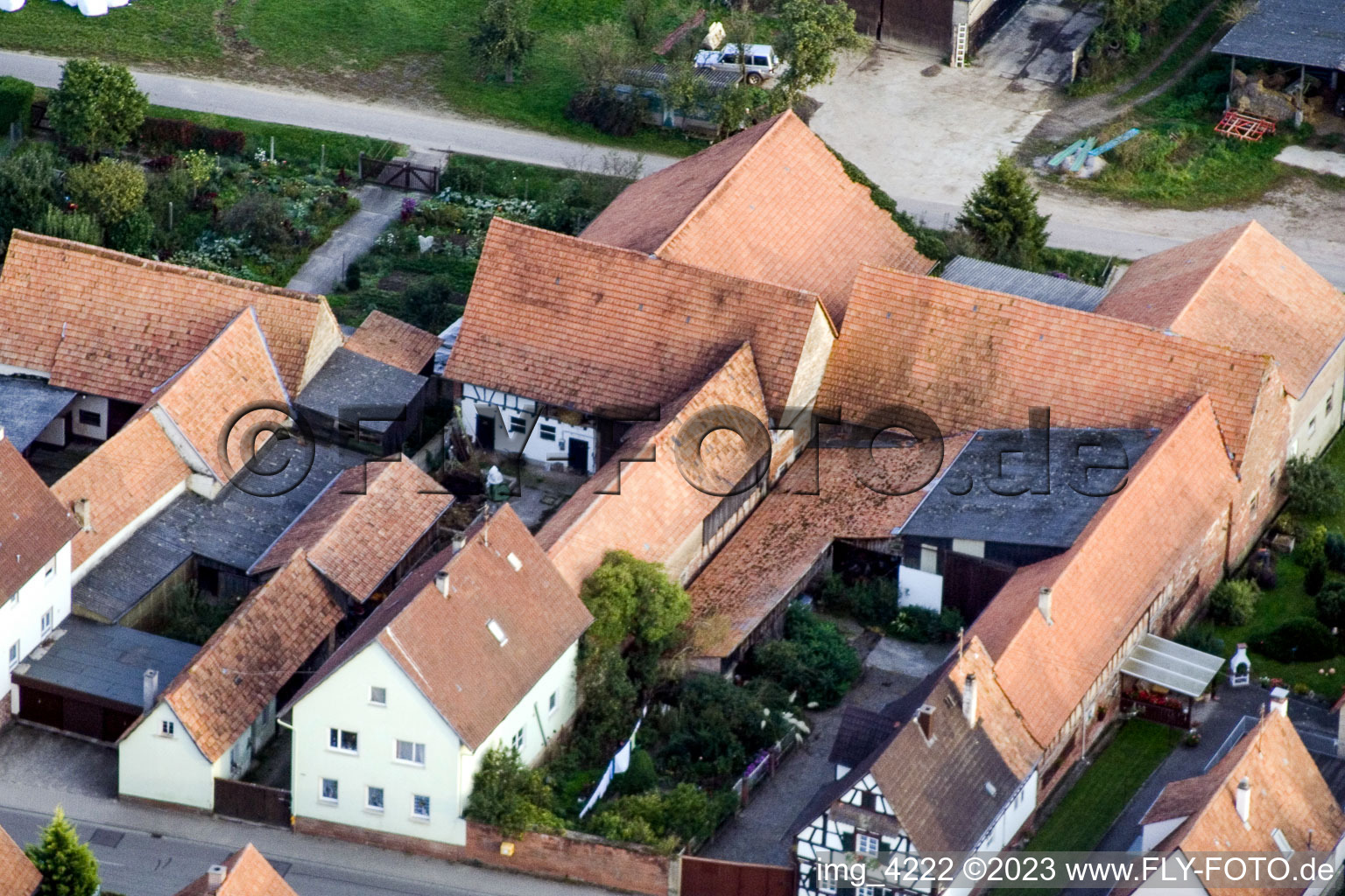 Drohnenbild von Kandel Saarstr im Bundesland Rheinland-Pfalz, Deutschland