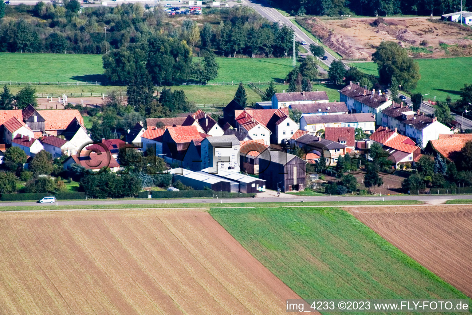 Kandel-Minderslachen, Brehmstr im Bundesland Rheinland-Pfalz, Deutschland
