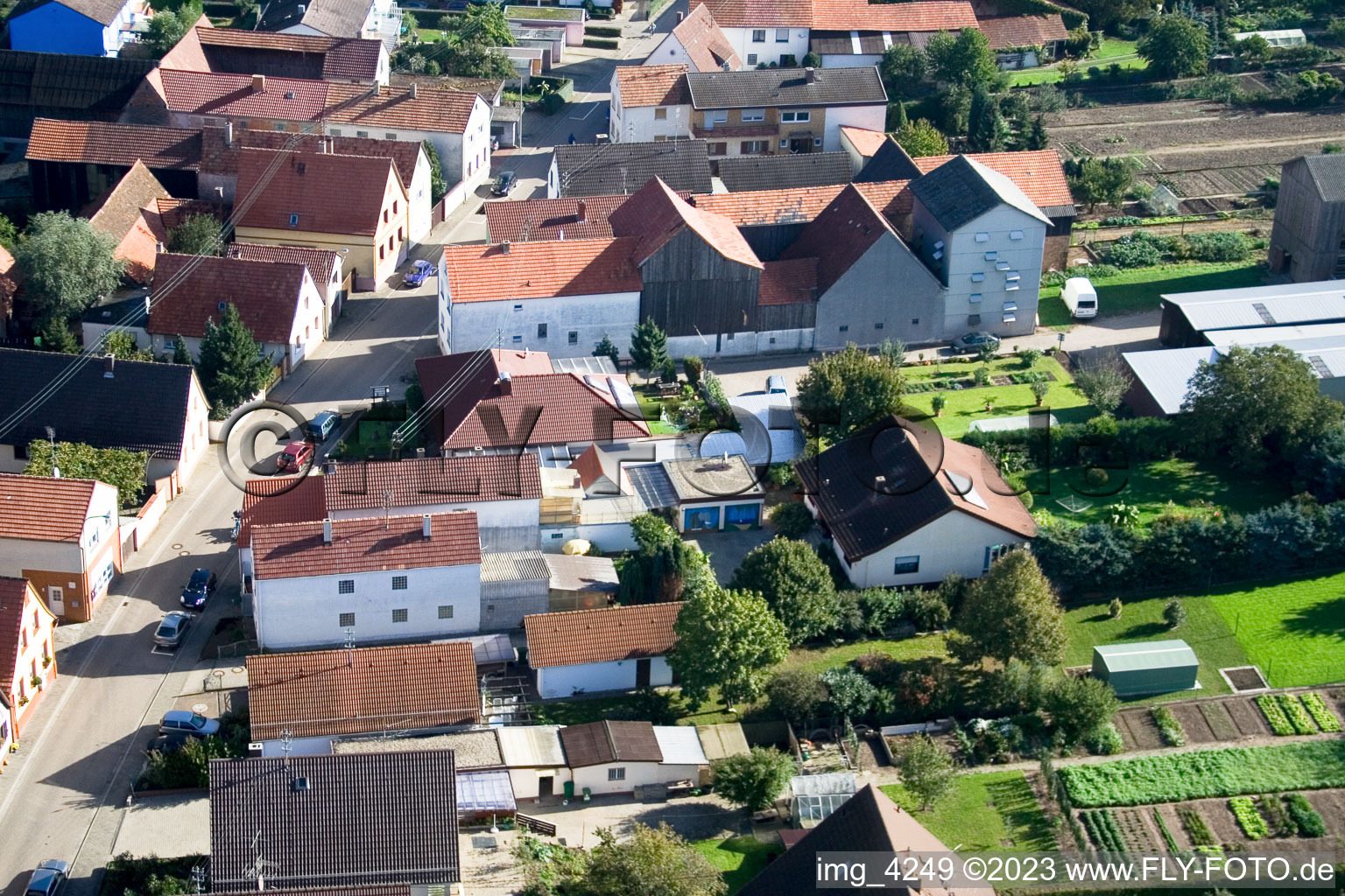 Luftbild von Kandel-Minderslachen, Brehmstr im Bundesland Rheinland-Pfalz, Deutschland