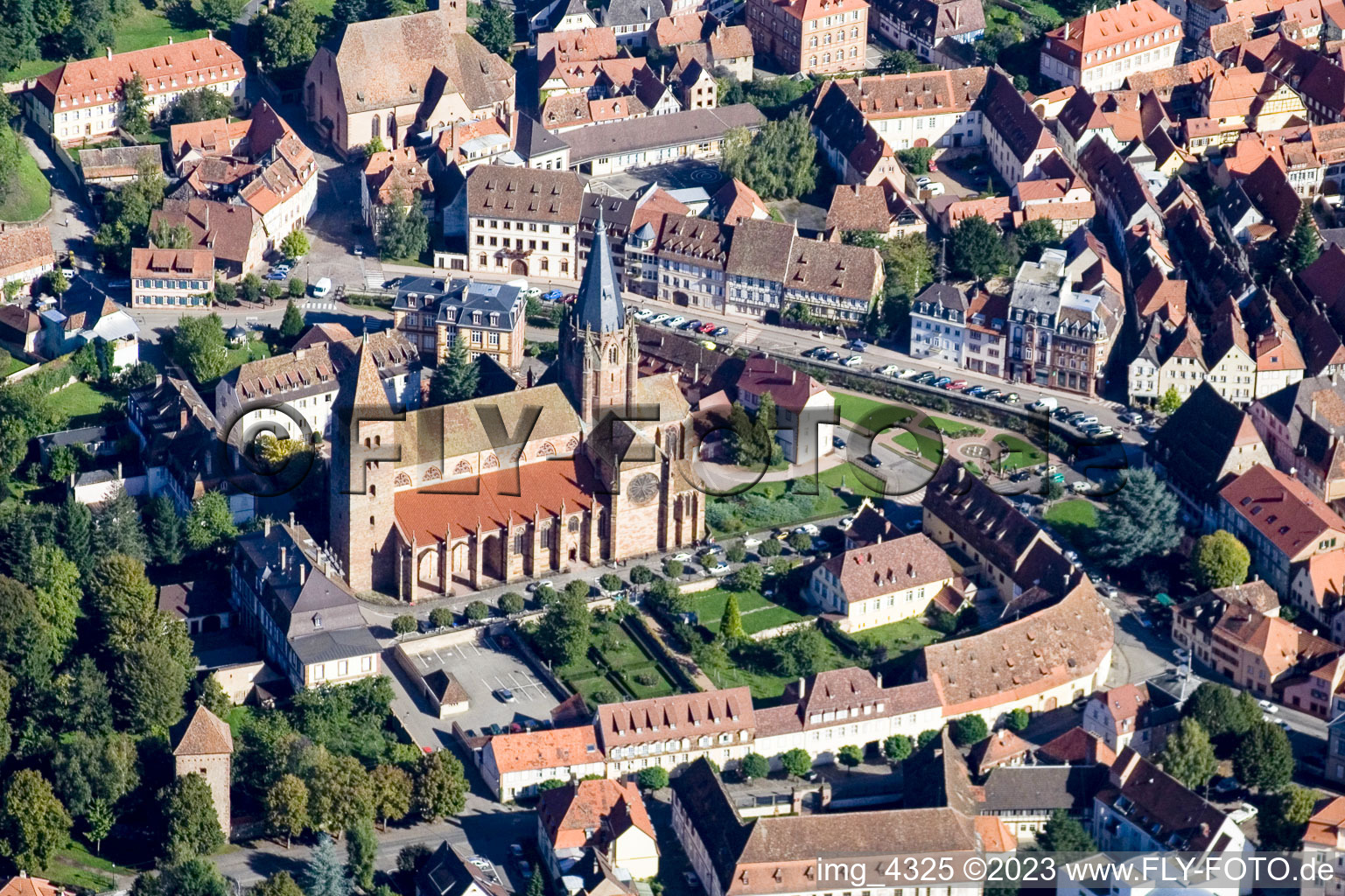 Wissembourg, Kathedrale im Bundesland Bas-Rhin, Frankreich