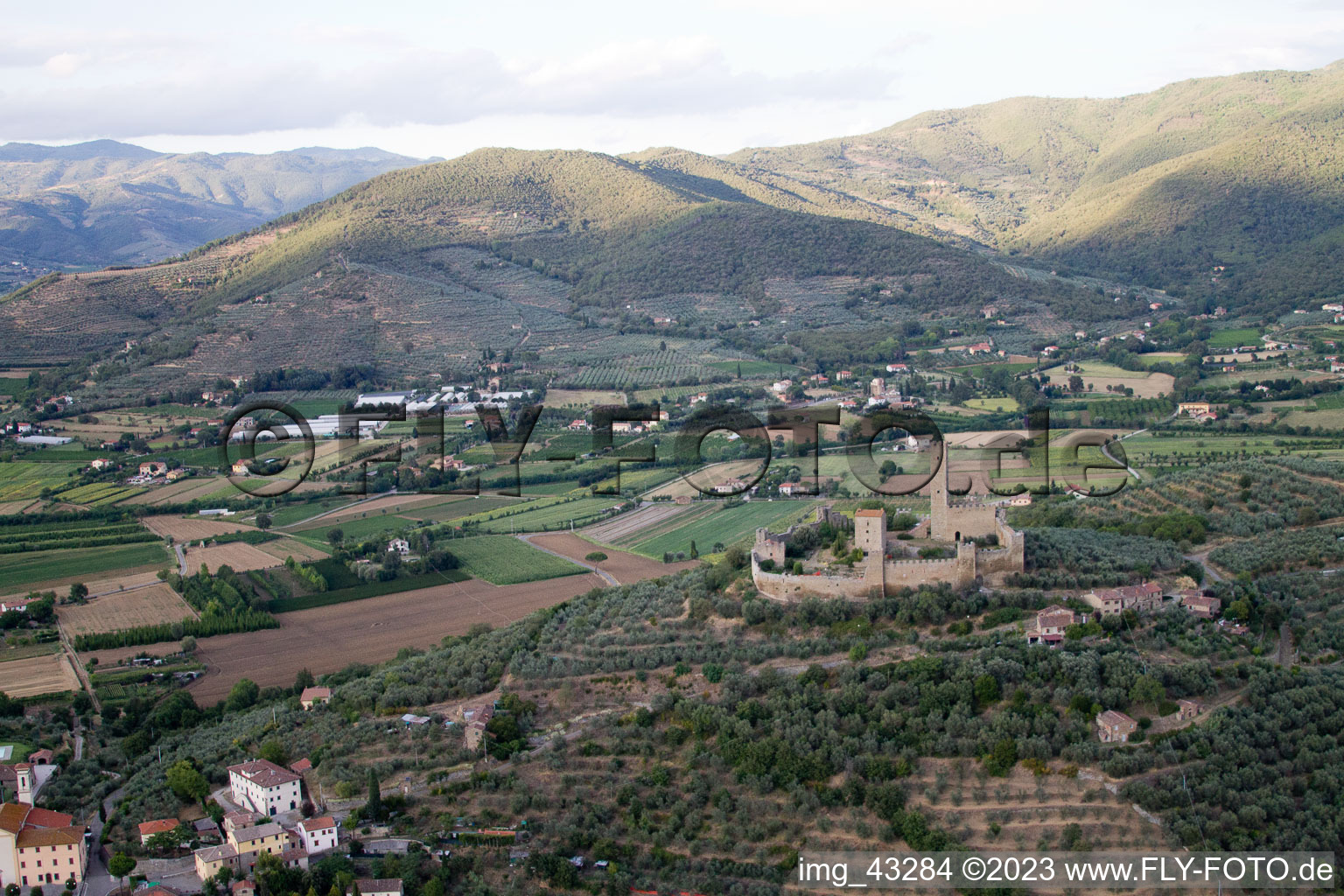 Luftbild von Poggiolo im Bundesland Toscana, Italien