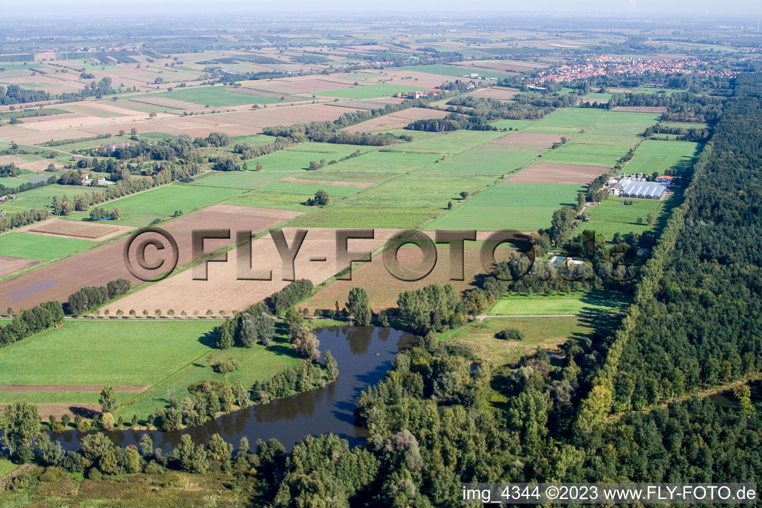 Steinfeld im Bundesland Rheinland-Pfalz, Deutschland aus der Drohnenperspektive