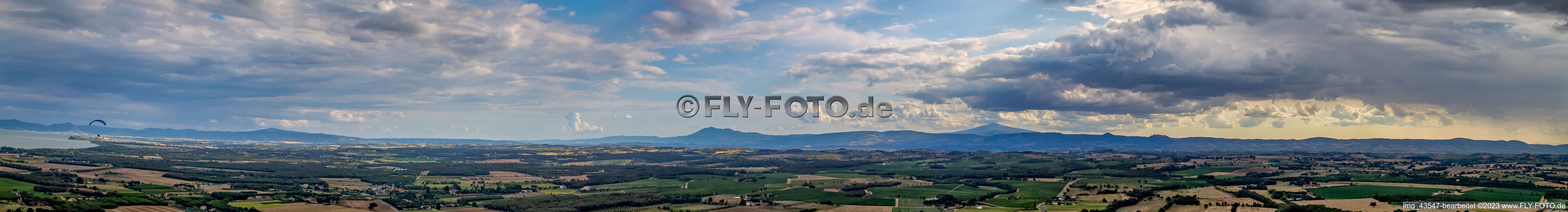 Panorama in Montepulciano im Bundesland Toscana, Italien