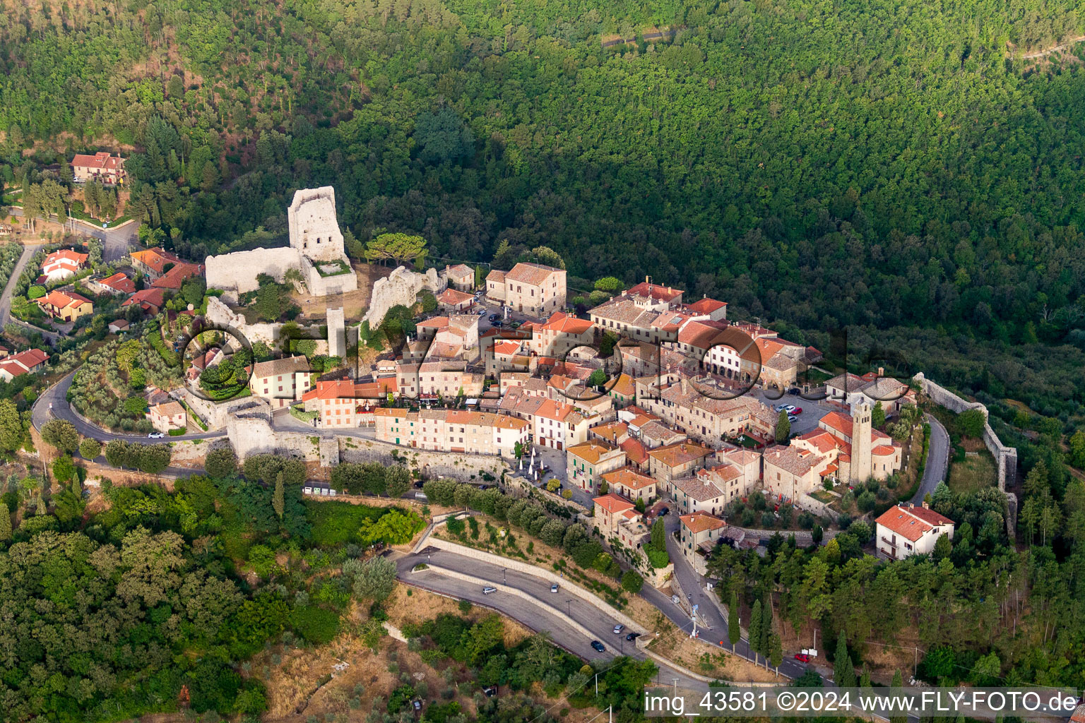 Altstadtbereich und Innenstadtzentrum in Civitella In Val di Chiana in Toskana im Bundesland Toscana, Italien