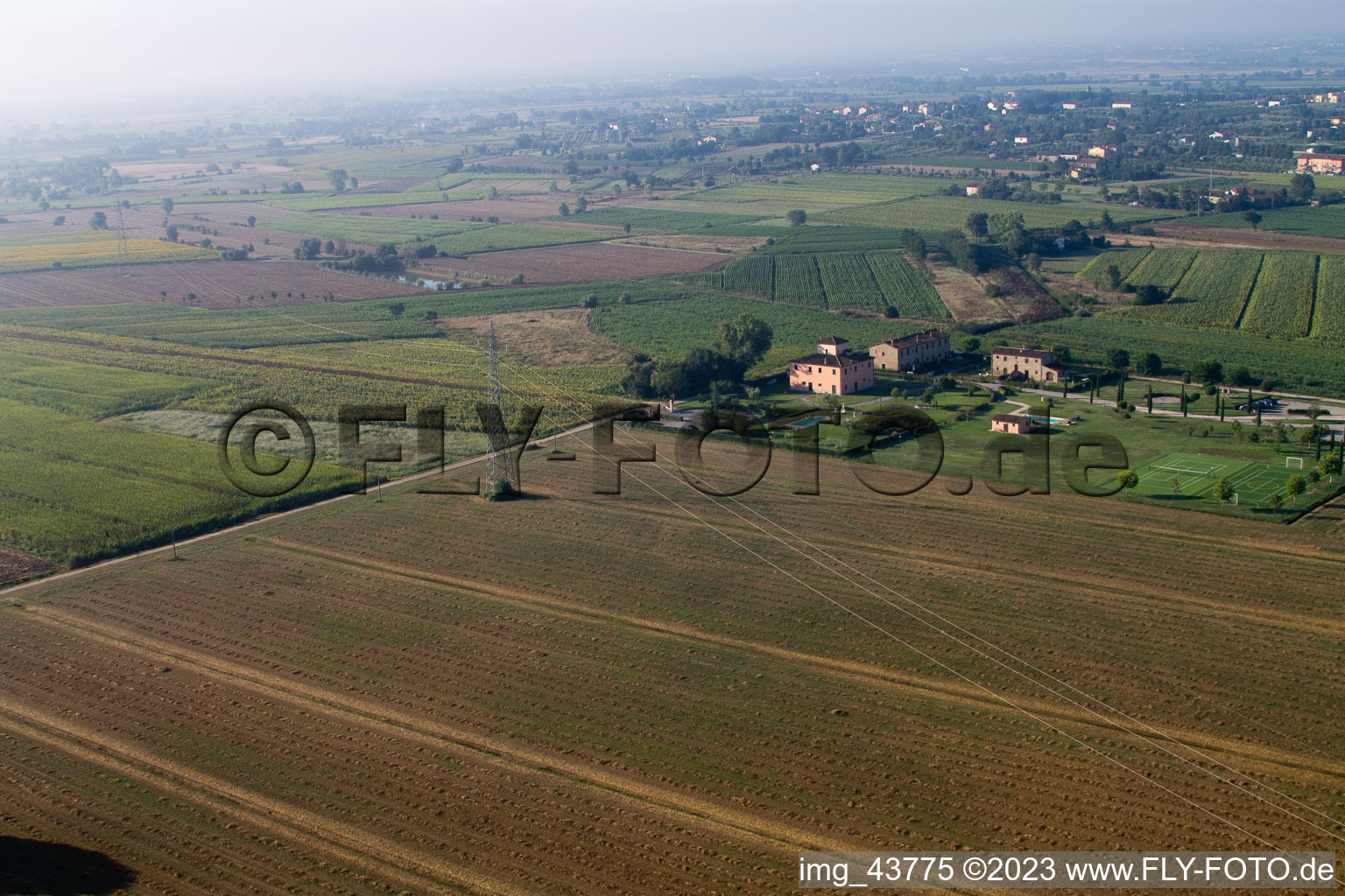 Luftbild von Cegliolo im Bundesland Toscana, Italien