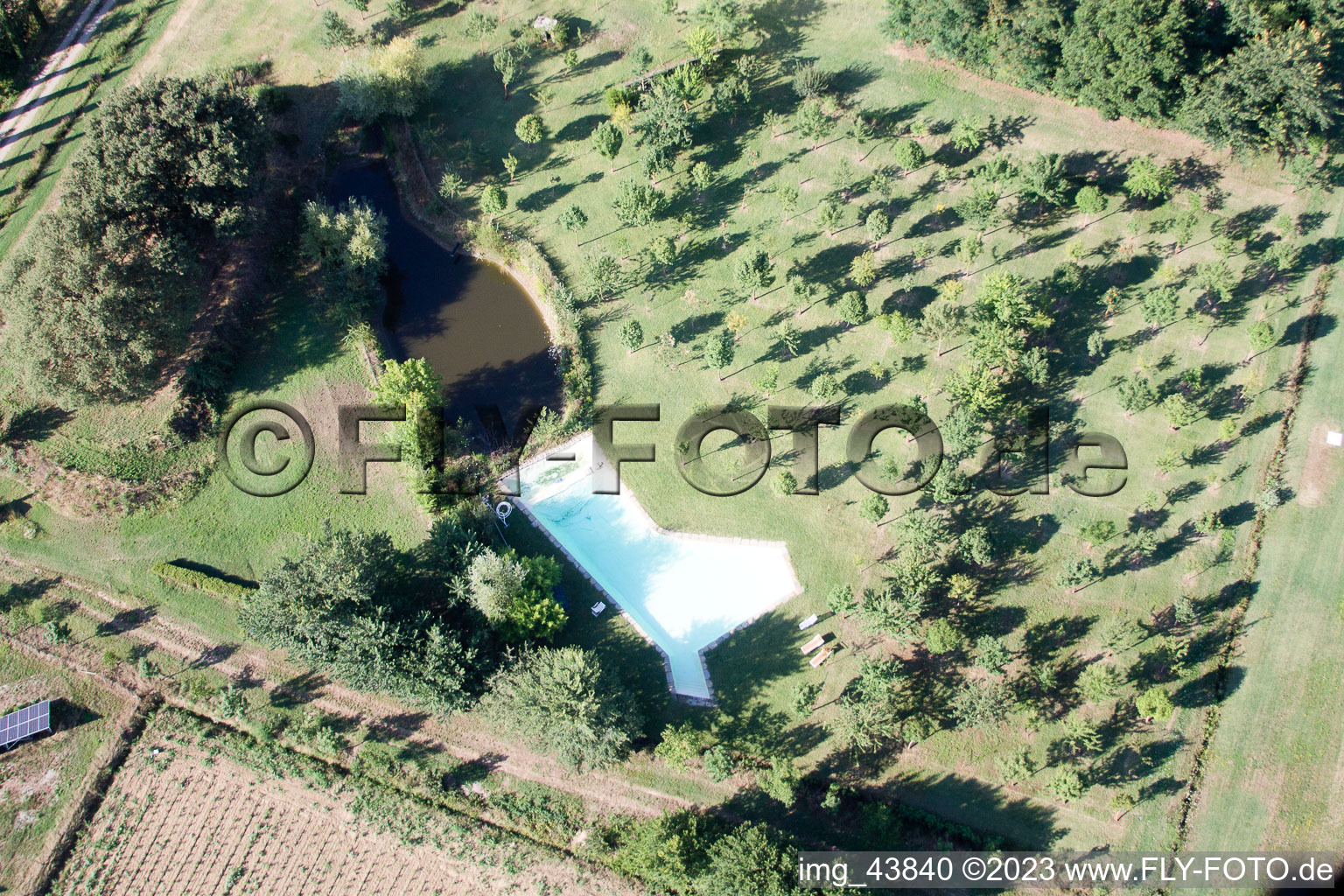 Castroncello im Bundesland Toscana, Italien aus der Luft betrachtet
