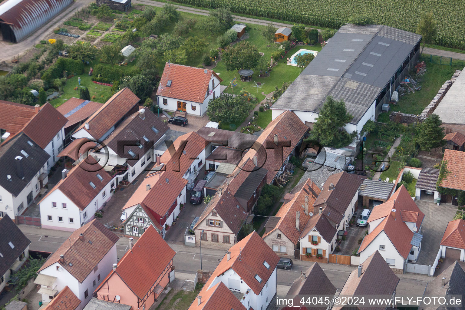 Drohnenaufname von Kandel, Saarstr im Bundesland Rheinland-Pfalz, Deutschland
