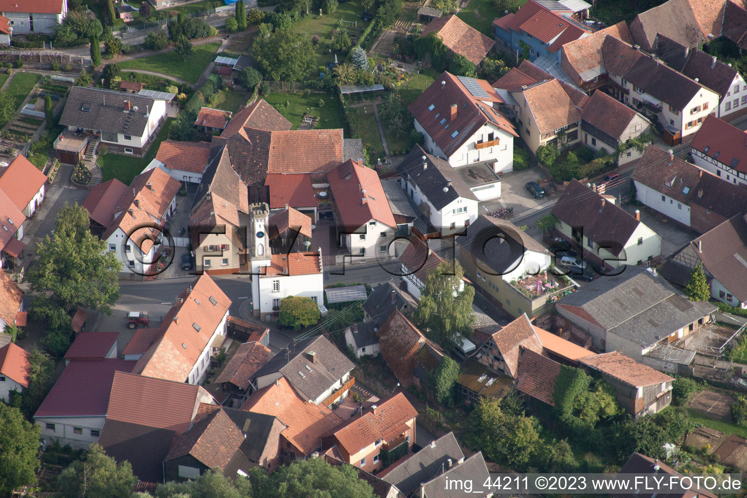 Oberhausen im Bundesland Rheinland-Pfalz, Deutschland von einer Drohne aus