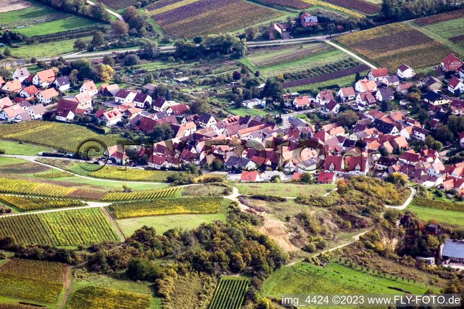 Luftbild von Gleiszellen-Gleishohrbach in Gleiszellen-Gleishorbach im Bundesland Rheinland-Pfalz, Deutschland