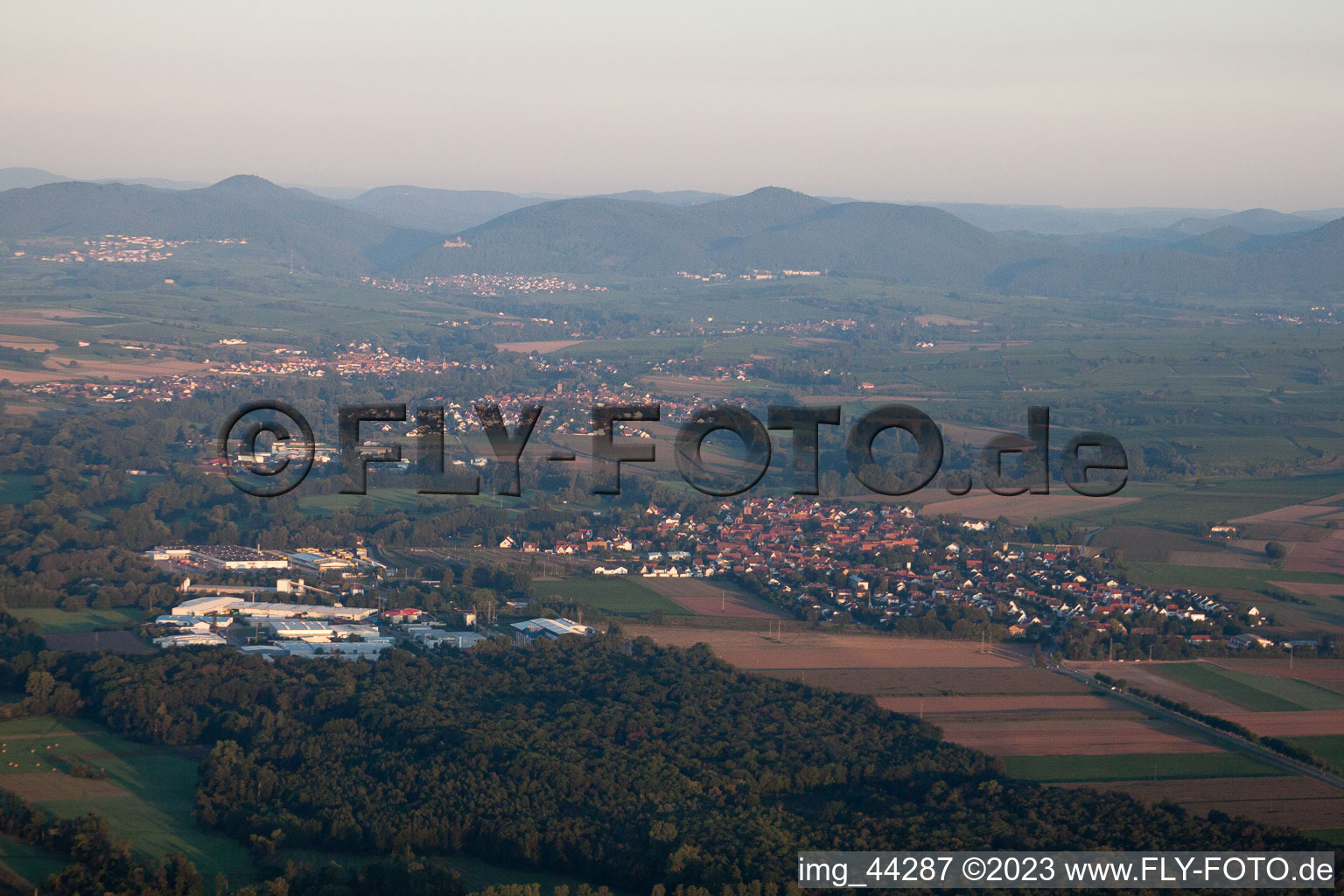 Luftbild von Rohrbach im Bundesland Rheinland-Pfalz, Deutschland