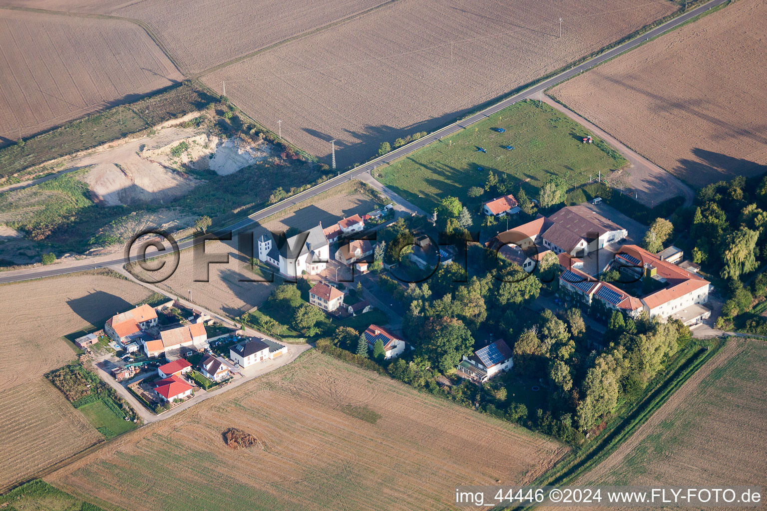 Quirnheim im Bundesland Rheinland-Pfalz, Deutschland von oben