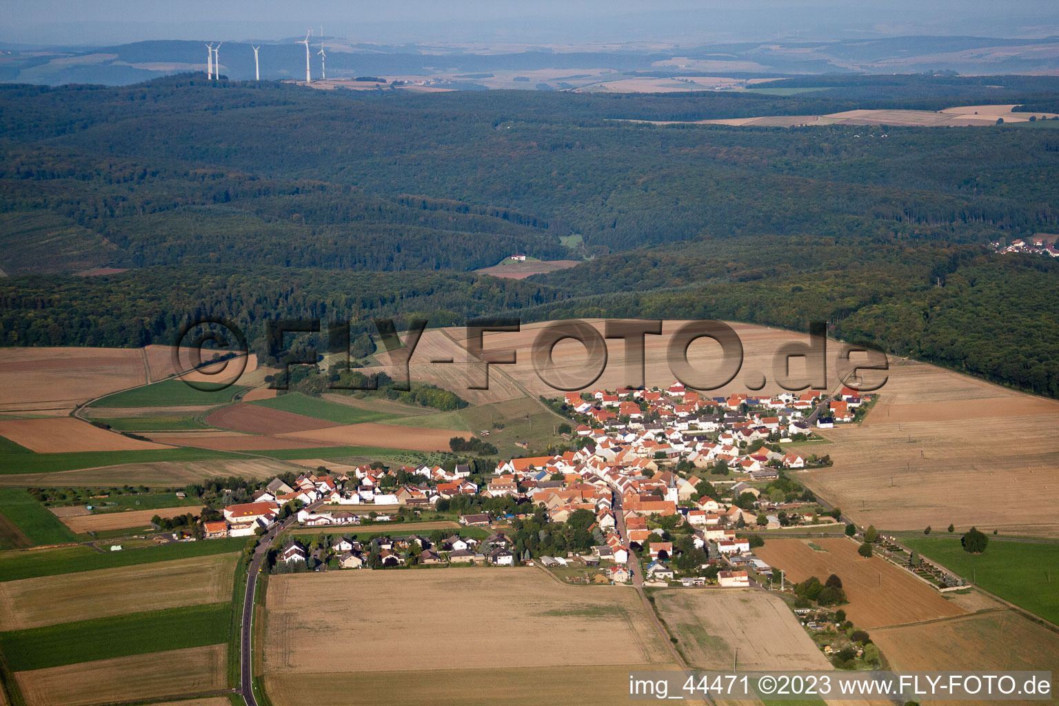 Luftbild von Orbis im Bundesland Rheinland-Pfalz, Deutschland