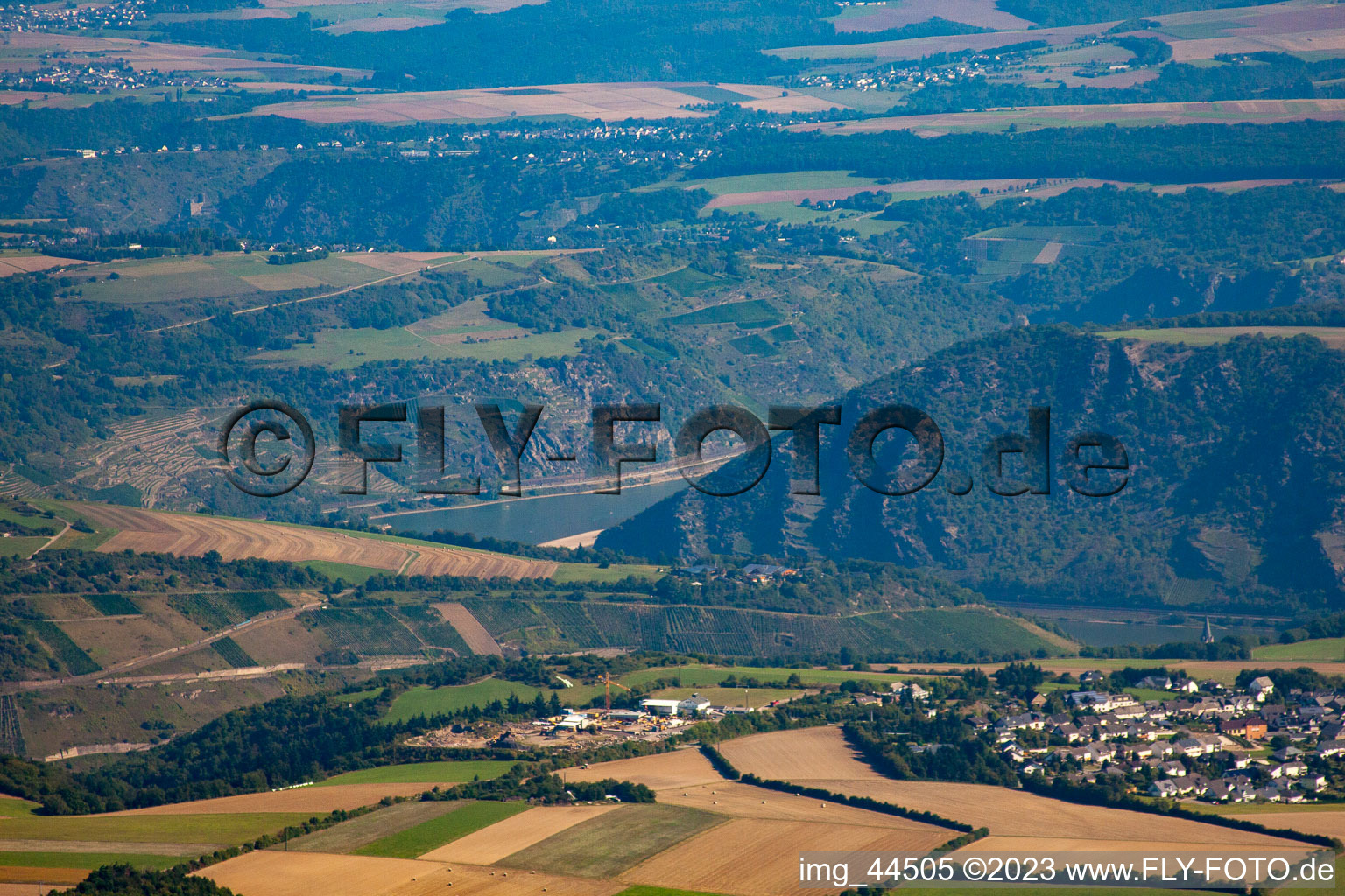 Luftaufnahme von Loreley im Bundesland Rheinland-Pfalz, Deutschland