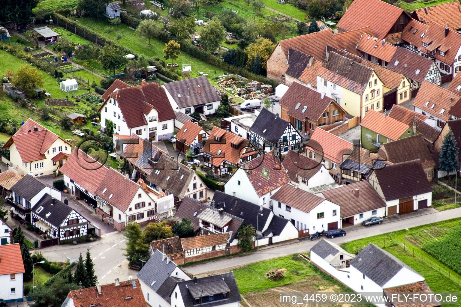 Freckenfeld, Gänsried im Bundesland Rheinland-Pfalz, Deutschland von einer Drohne aus