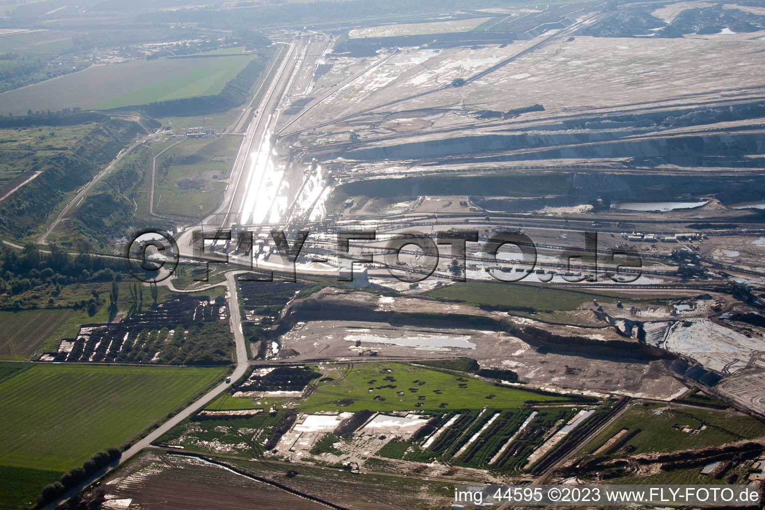 Luftbild von Inden, Braunkohletagebau im Bundesland Nordrhein-Westfalen, Deutschland
