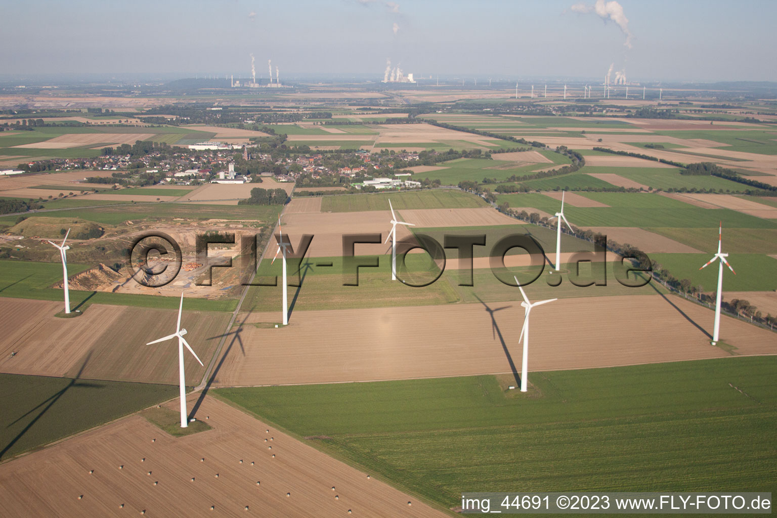 Luftbild von Erkelenz im Bundesland Nordrhein-Westfalen, Deutschland