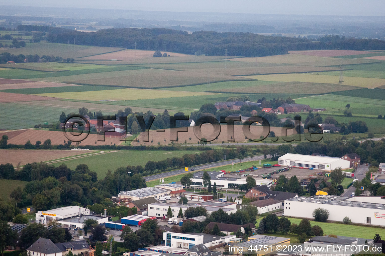Grefrath im Bundesland Nordrhein-Westfalen, Deutschland aus der Luft