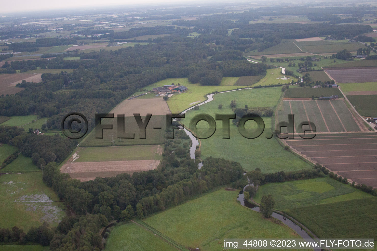 Luftbild von Wachtendonk im Bundesland Nordrhein-Westfalen, Deutschland