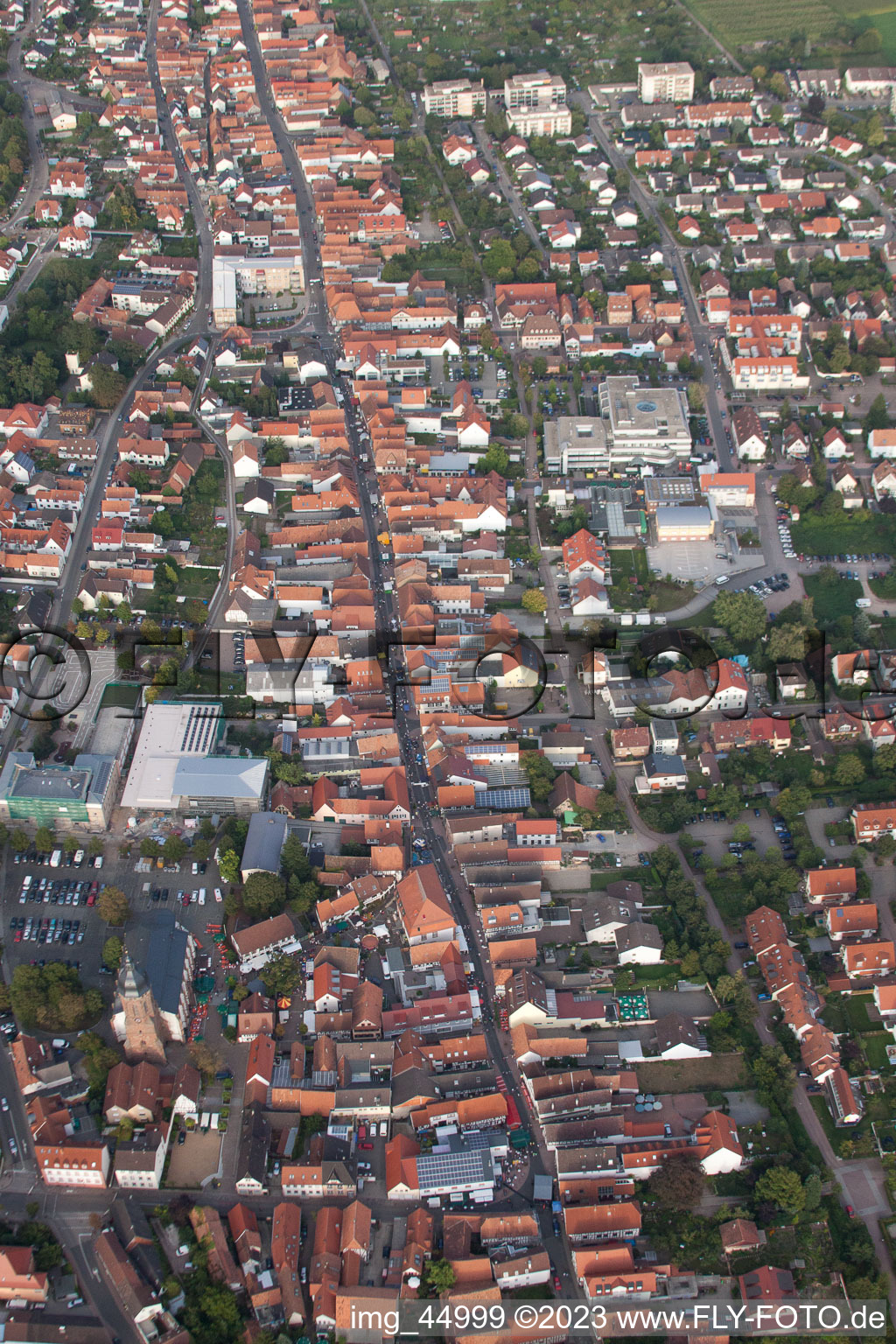 Luftbild von Kandel, Stadtfest 2011 im Bundesland Rheinland-Pfalz, Deutschland