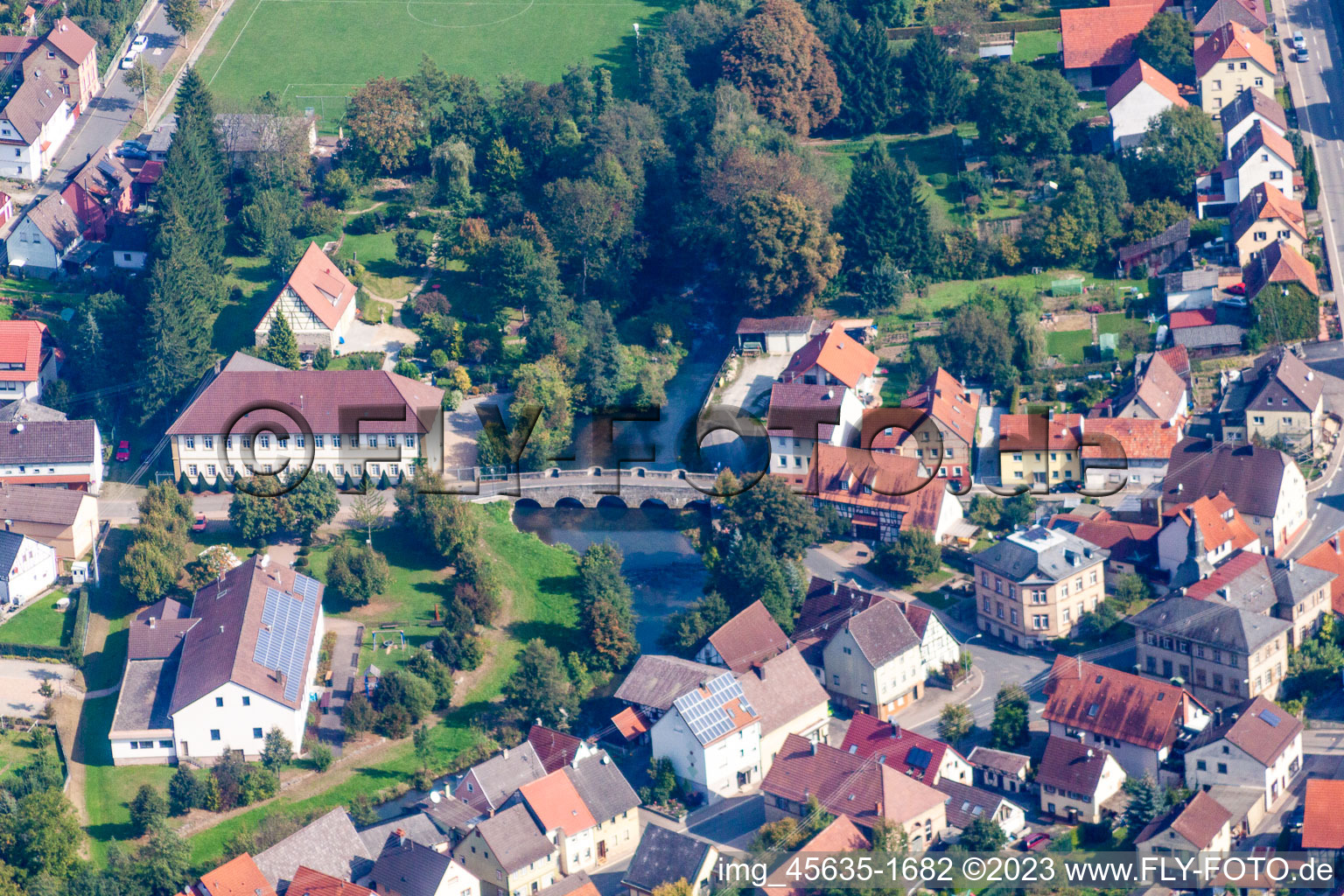 Luftbild von Sennfeld im Bundesland Baden-Württemberg, Deutschland