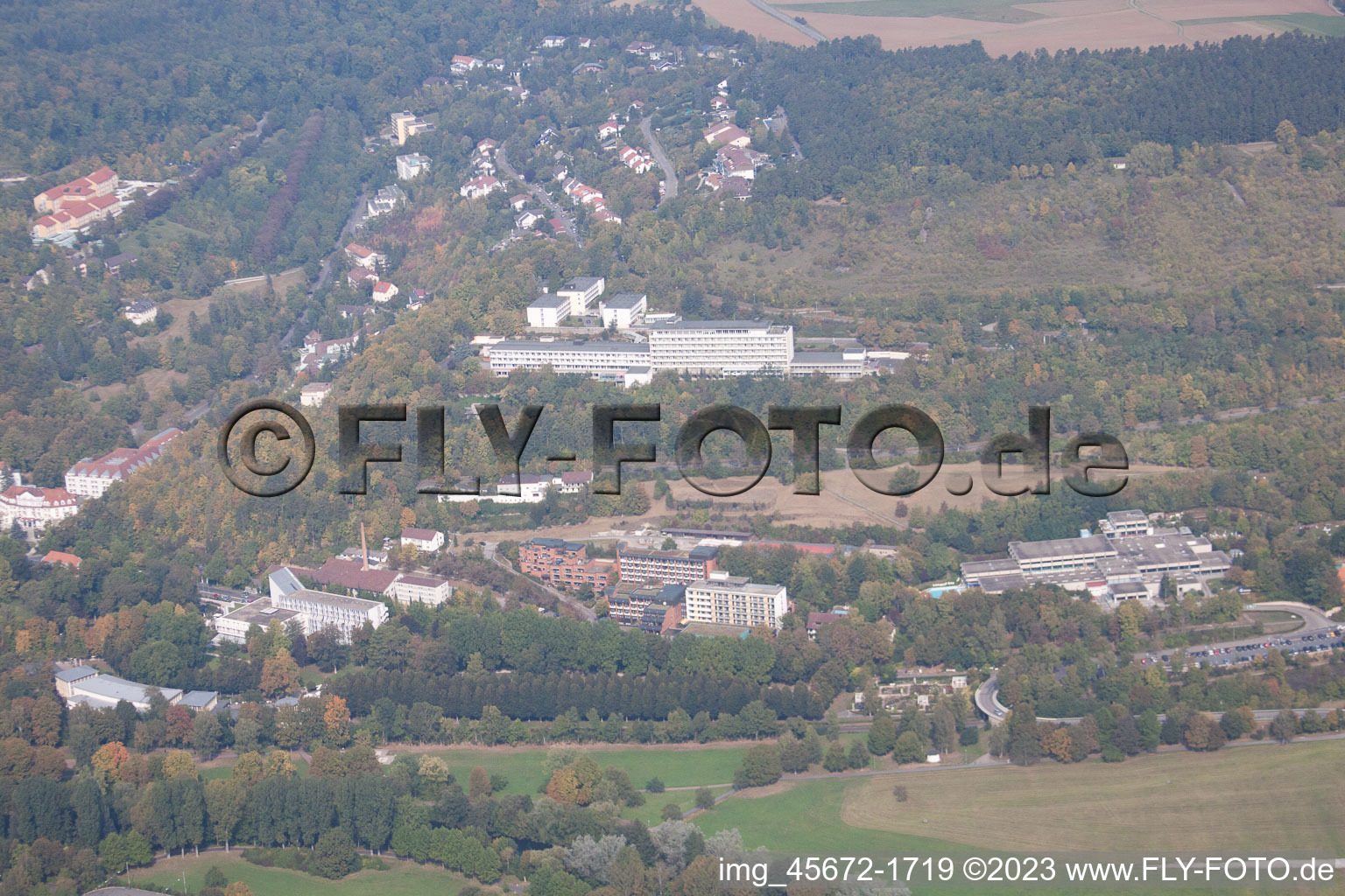 Luftaufnahme von Bad Mergentheim, Fa. Würth im Bundesland Baden-Württemberg, Deutschland
