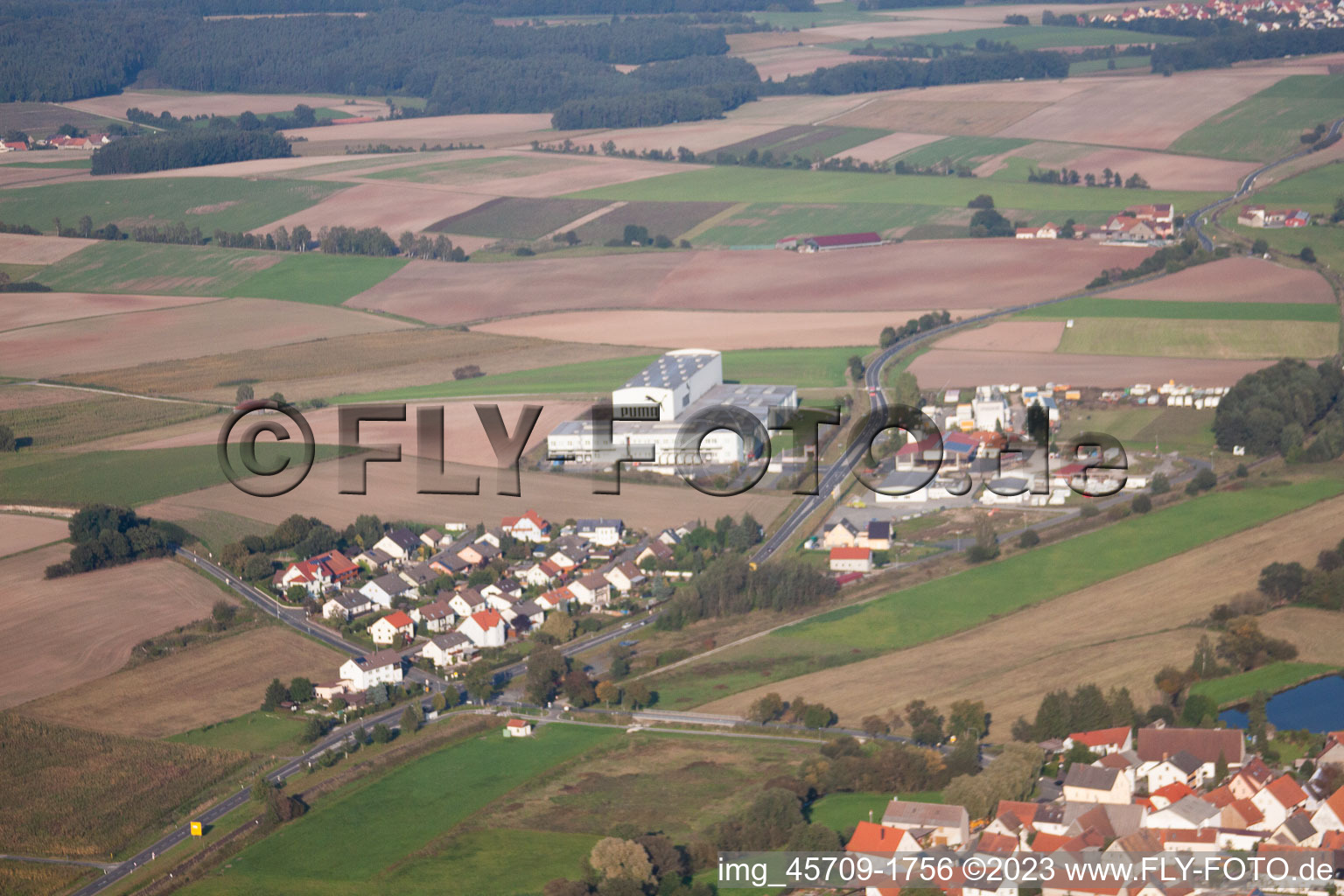 Luftbild von Elsendorf im Bundesland Bayern, Deutschland
