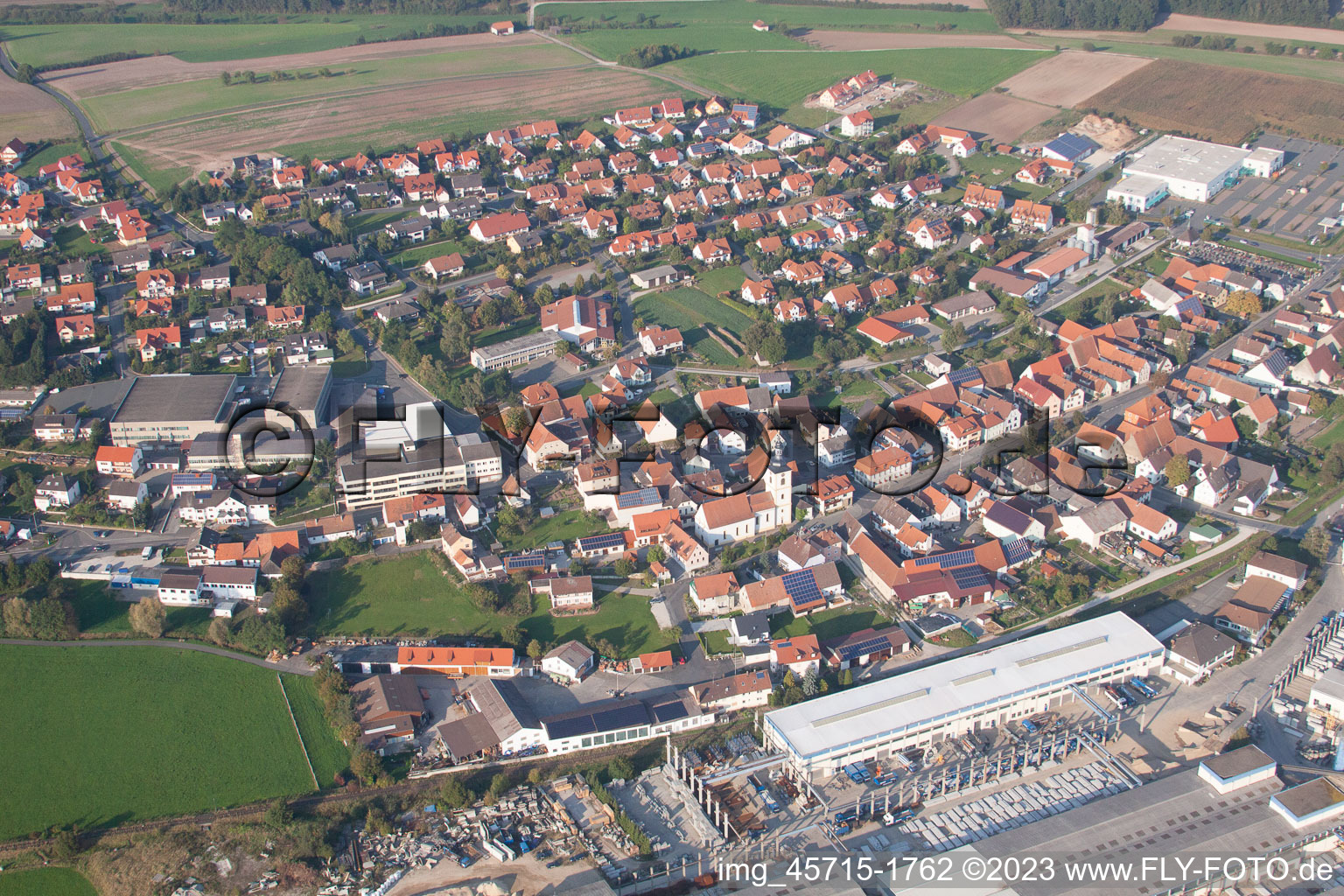 Luftbild von Wachenroth im Bundesland Bayern, Deutschland