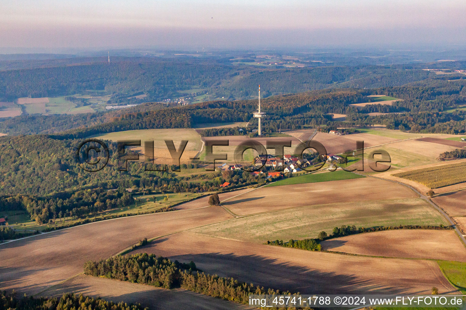 Kälberberg, Fernsehturm Bamberg in Buttenheim im Bundesland Bayern, Deutschland