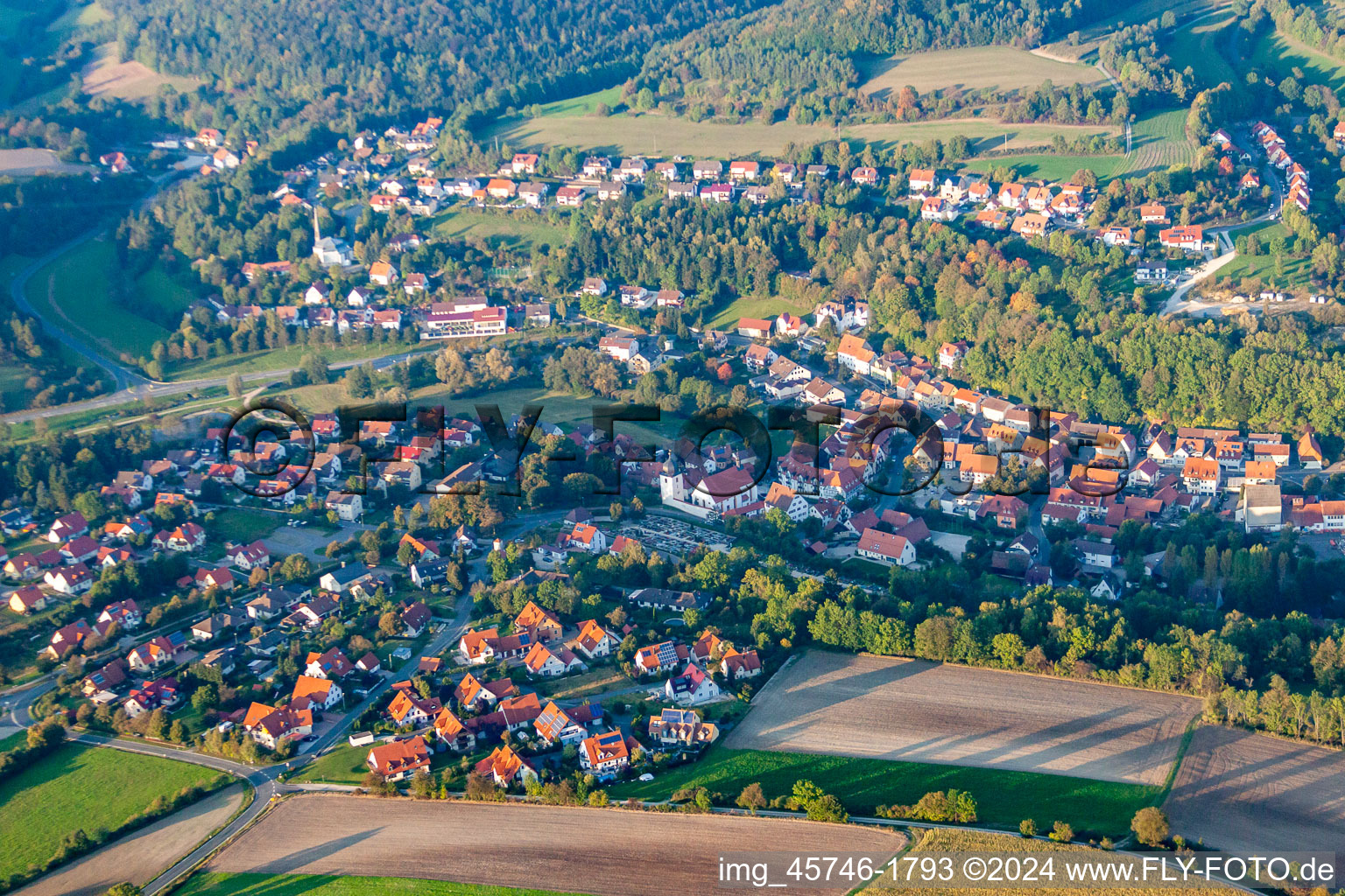 Luftaufnahme von Heiligenstadt in Oberfranken im Bundesland Bayern, Deutschland