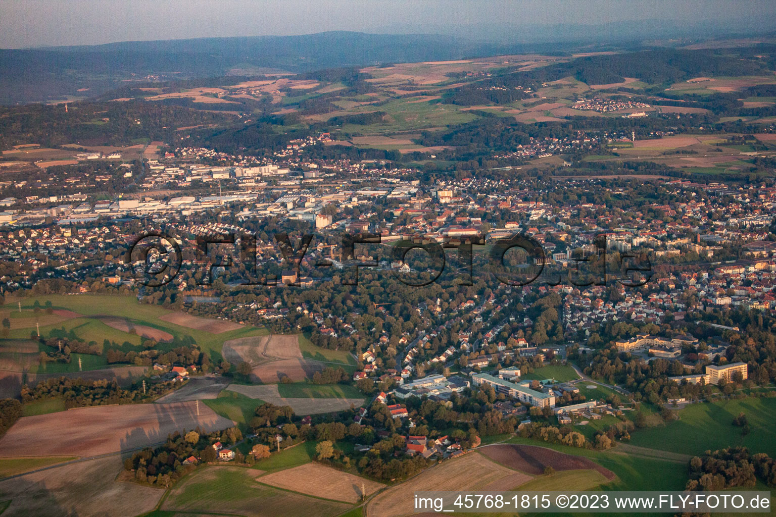 Bayreuth im Bundesland Bayern, Deutschland von oben