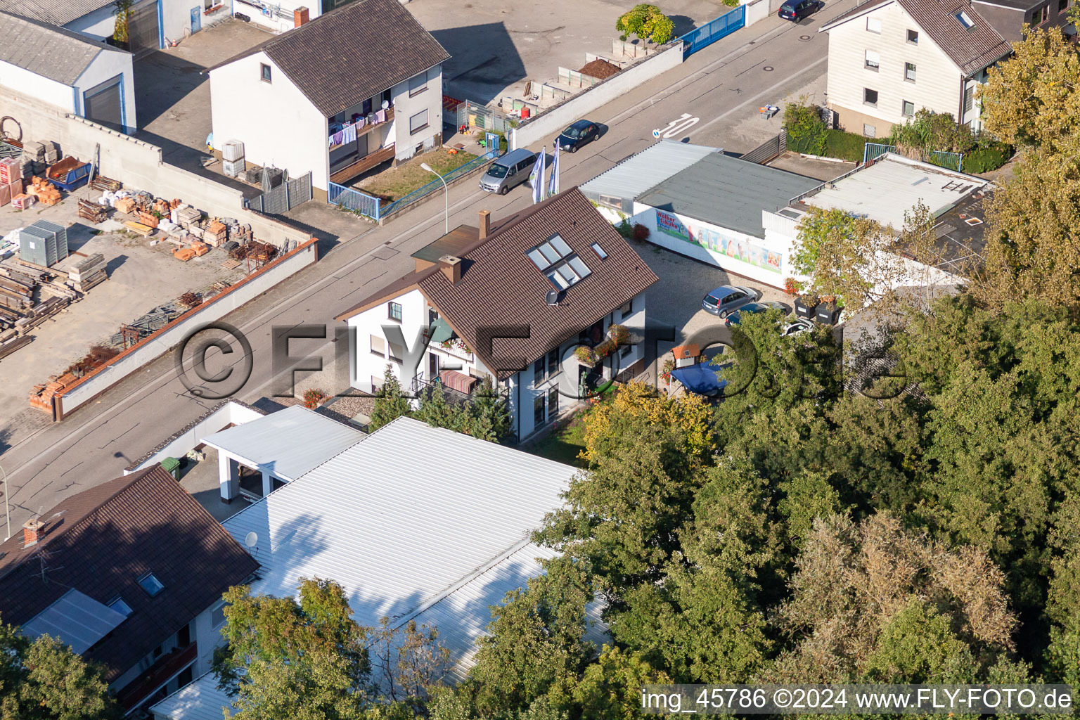 Luftaufnahme von Siedlung Gartenstadt in Kandel im Bundesland Rheinland-Pfalz, Deutschland