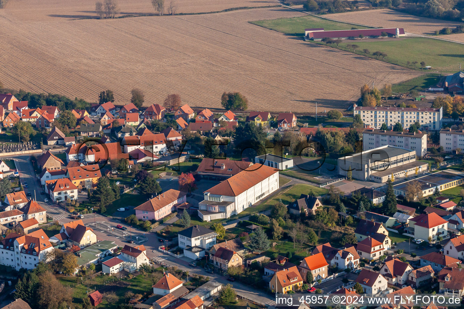 Collège Georges Holderith im Ortsteil Neulauterburg in Lauterbourg im Bundesland Bas-Rhin, Frankreich