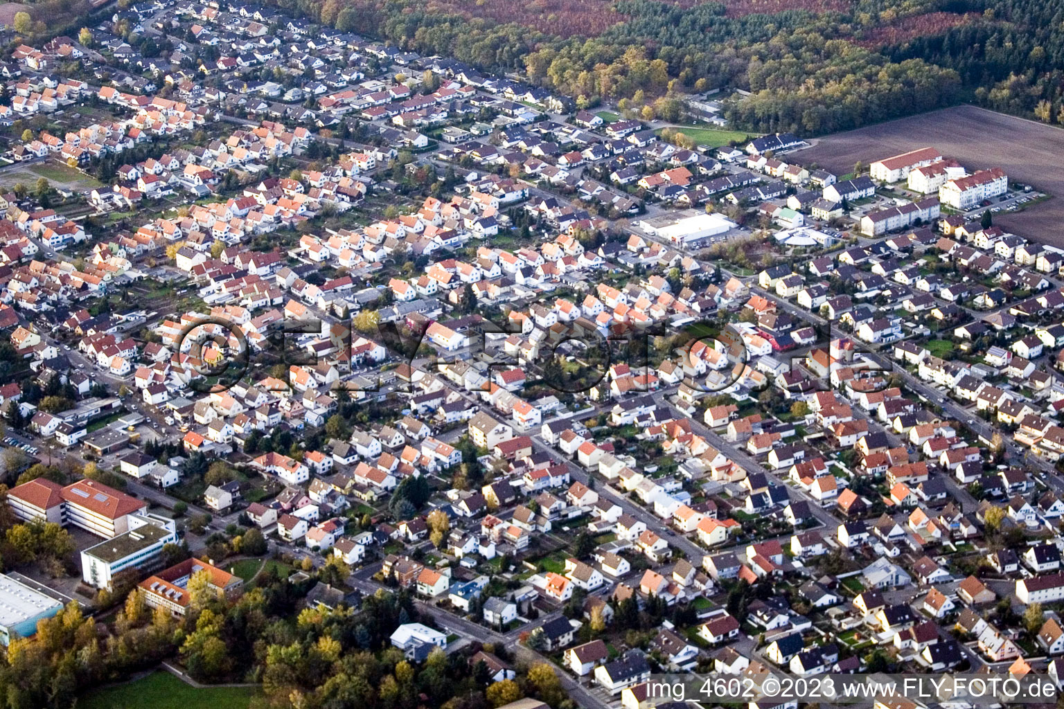 Bellheim, Postgrabenstr im Bundesland Rheinland-Pfalz, Deutschland