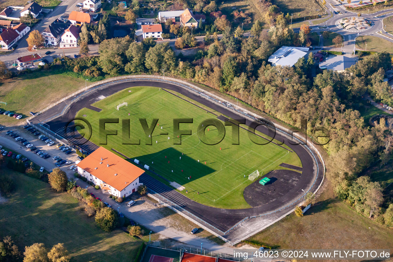 Sportplatz von Rugby Lauterbourg in Lauterbourg in Grand Est im Ortsteil Neulauterburg im Bundesland Bas-Rhin, Frankreich